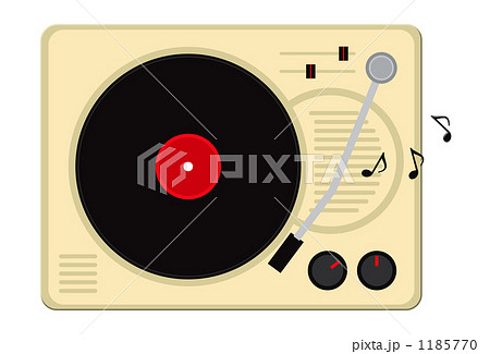 プレイヤー 再生 レコード レコード盤のイラスト素材