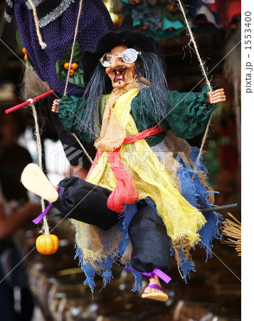 魔女 マリオネット 操り人形 伝統の写真素材