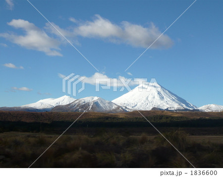 タラナキ山の写真素材