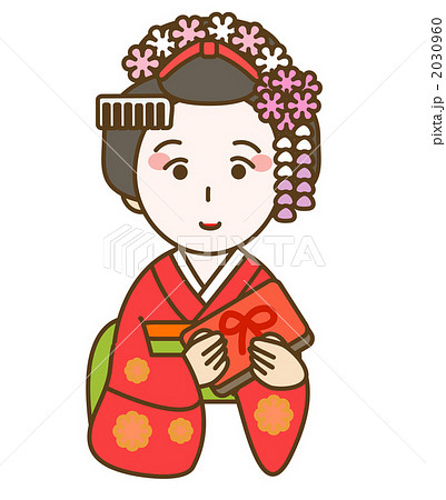 舞妓さんのイラスト素材