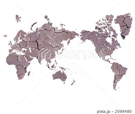 世界地図 砂漠化 ワールドマップ 世界のイラスト素材