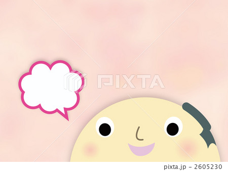 まげ かわいい ちょんまげ 侍の写真素材