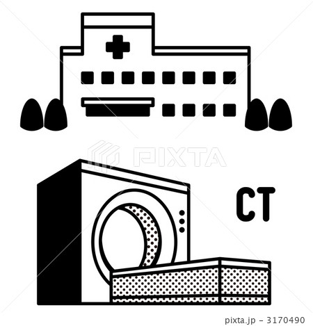 Ctスキャンのイラスト素材