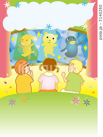 人形劇のイラスト素材