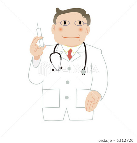 医師 ドクター お医者さん 注射のイラスト素材