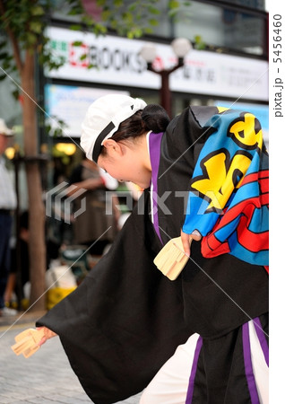 よさこい 耳飾り 髪飾り 衣装の写真素材