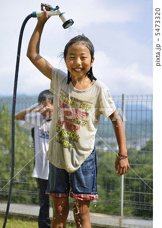 小学４年 女子の写真素材