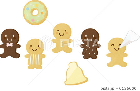 ジンジャーマンクッキーのイラスト素材