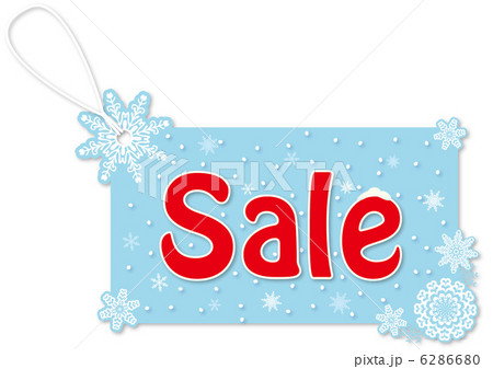 冬物バーゲンのイラスト素材