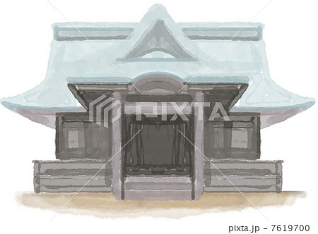 イラスト 寺 アイコン Templeの写真素材