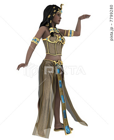 カラシリス 古代エジプト 衣装の写真素材