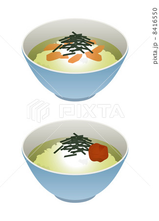 鮭茶漬けのイラスト素材