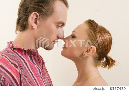 エスキモーキス 二人の写真素材