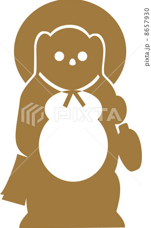 たぬき 置物のイラスト素材