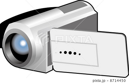 ビデオカメラ 録画機器 デジタルビデオカメラ ハンディカムのイラスト素材
