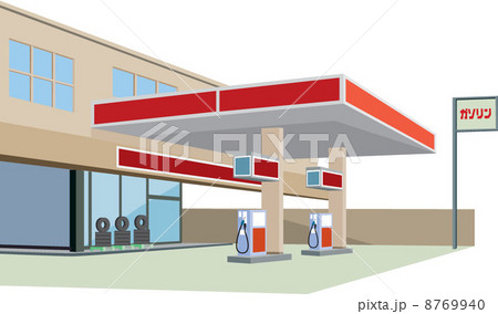 ガソリンスタンド イラストのイラスト素材 ガソリンスタンド イラストのイラスト素材