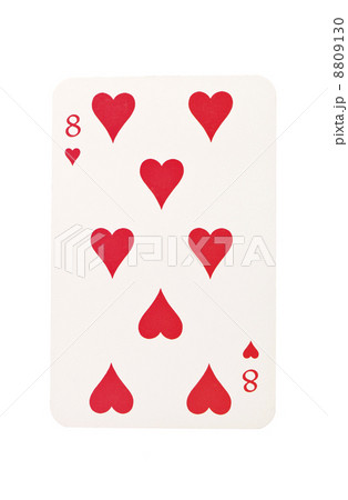 トランプ 8個 トランプ 8 カード ハートの写真素材 - PIXTA