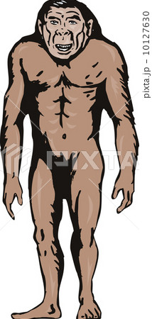 原人 アートのイラスト素材