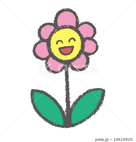 ベクター 花 Leaf にこにこのイラスト素材