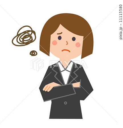 女性 Ol 悩む 社会人のイラスト素材 女性 Ol 悩む 社会人のイラスト素材