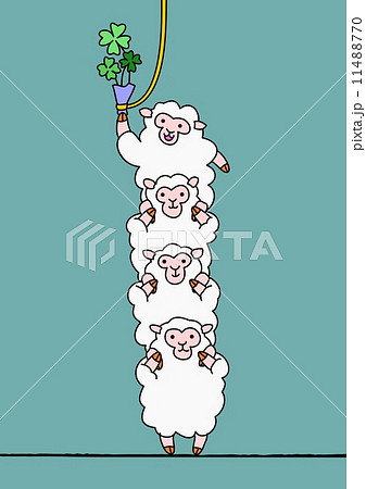 おんぶ 動物 かわいいのイラスト素材