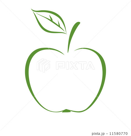 グリーンアップル 生成のイラスト素材