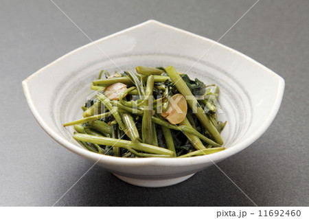 空芯菜 あさがお菜 炒め物 ニンニクの写真素材 空芯菜 あさがお菜 炒め物 ニンニクの写真素材