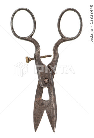 はさみ ハサミ 鋏 アンティークの写真素材