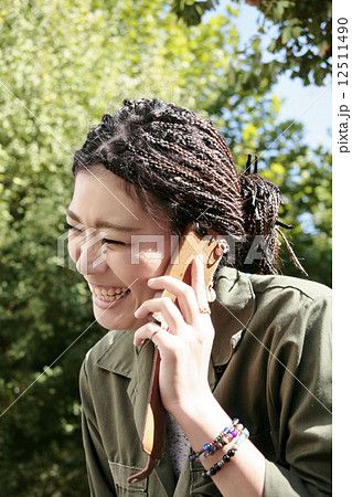 ブレイズヘアの写真素材