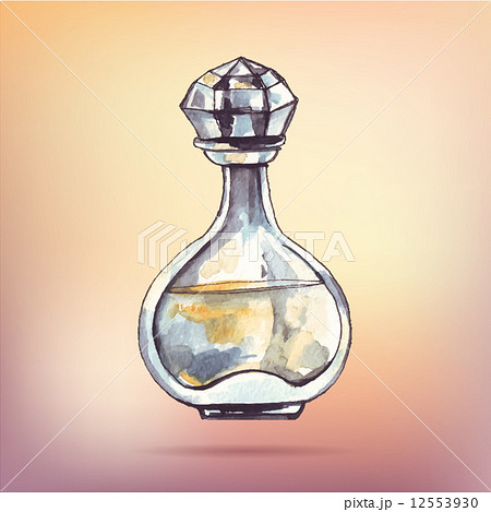 香水 綺麗 きれい 瓶のイラスト素材