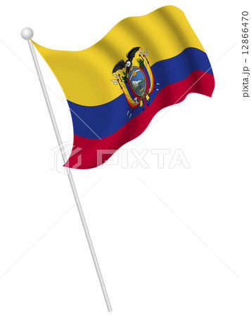 エクアドル 国旗 国 象徴のイラスト素材