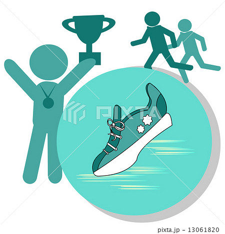 瞬足のイラスト素材