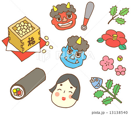 鰯の頭のイラスト素材