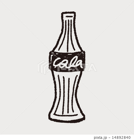 Cola コーラ らくがき びんのイラスト素材