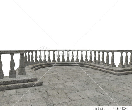 バルコニー ベランダ 柵 フェンスのイラスト素材