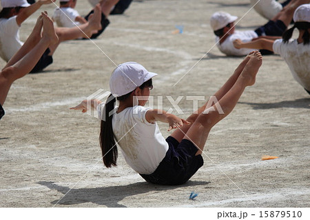 小学生　組体操　女子 運動会 組体操 小学生 女の子の写真素材 - PIXTA