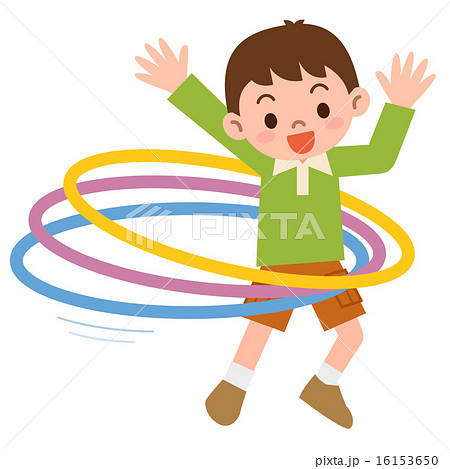 フラフープのイラスト素材