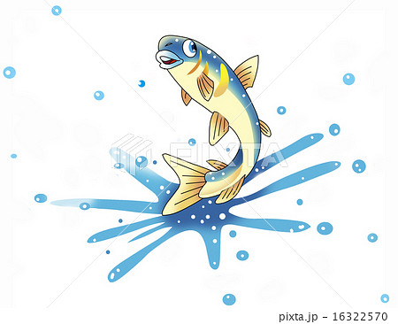 最も好ましい 魚 水面 跳ねる イラスト 最高の壁紙のアイデアcahd