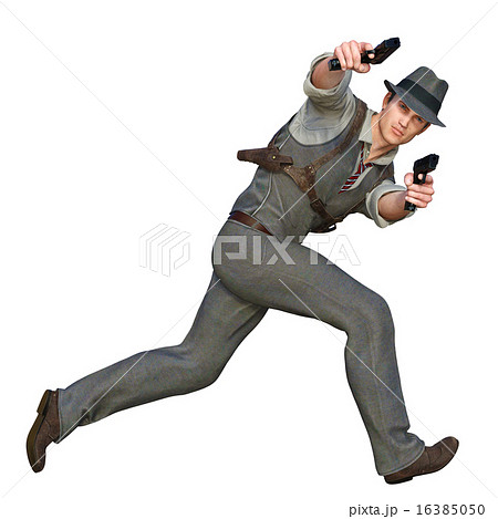 ショルダーホルスターのイラスト素材