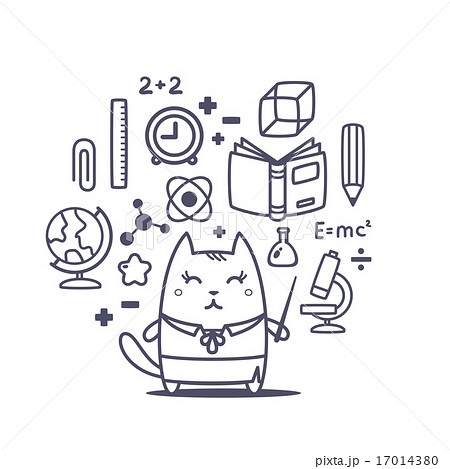 動物 先生 講師 ねこのイラスト素材 動物 先生 講師 ねこのイラスト素材