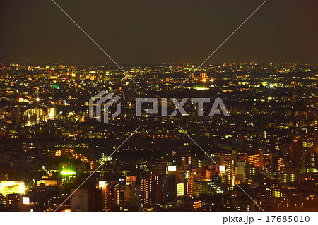 大都市 住宅街 綺麗 東京の夜景の写真素材