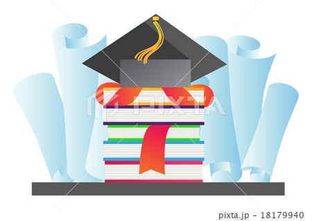 学士帽 大学 帽子のイラスト素材
