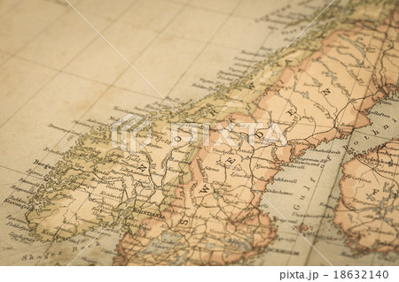 世界地図 地図 スウェーデン 北欧の写真素材 - PIXTA
