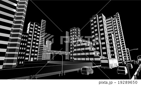 高架 電車 列車 鉄道のイラスト素材