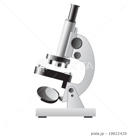 顕微鏡 古い レトロ 道具のイラスト素材