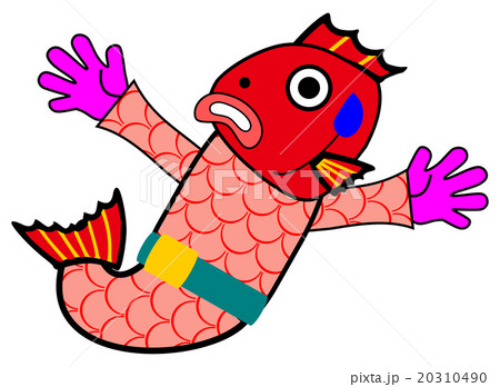 鯛 タイ たい キャラクターのイラスト素材