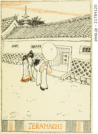 竹久夢二のイラスト素材