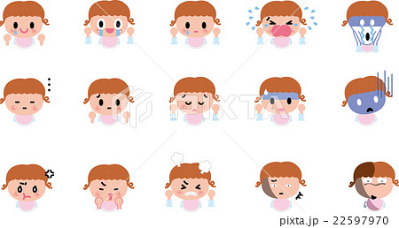 泣き止むのイラスト素材