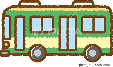 幼稚園バス 乗り物 子供のイラスト素材
