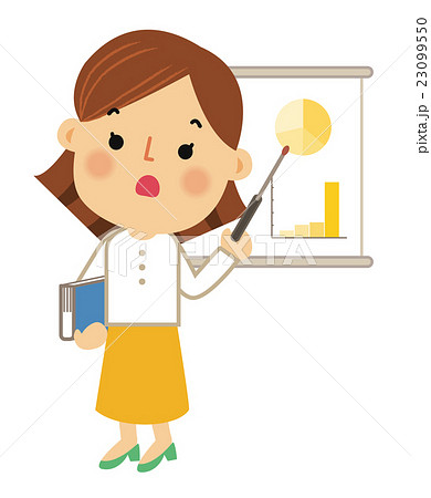 働く女性のイラスト素材
